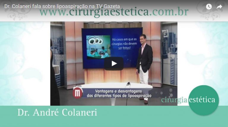 Dr. Colaneri fala sobre lipoaspiração na TV Gazeta