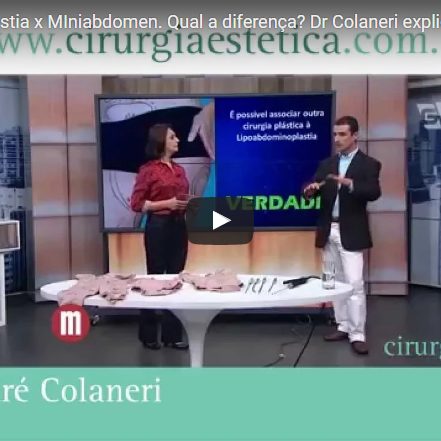 Lipo x Abdominoplastia x MIniabdomen. Qual a diferença? Dr Colaneri explica na TV Gazeta