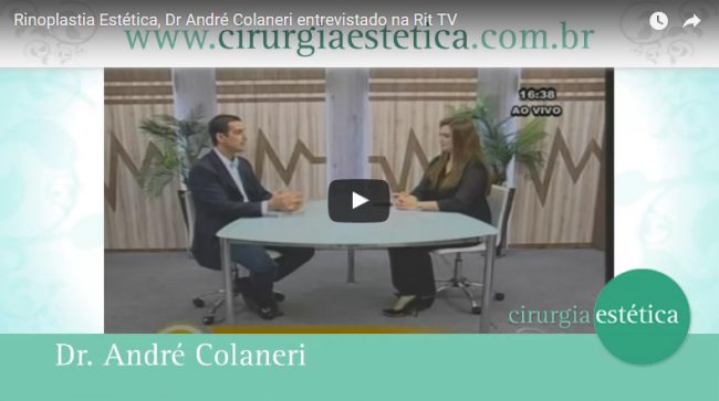 Rinoplastia Estética, Dr André Colaneri entrevistado na Rit TV