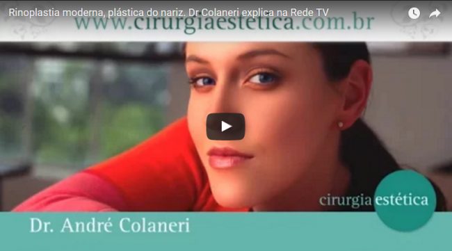 Rinoplastia moderna, plástica do nariz. Dr Colaneri explica na Rede TV