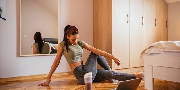 Como manter o ritmo do treino em casa?